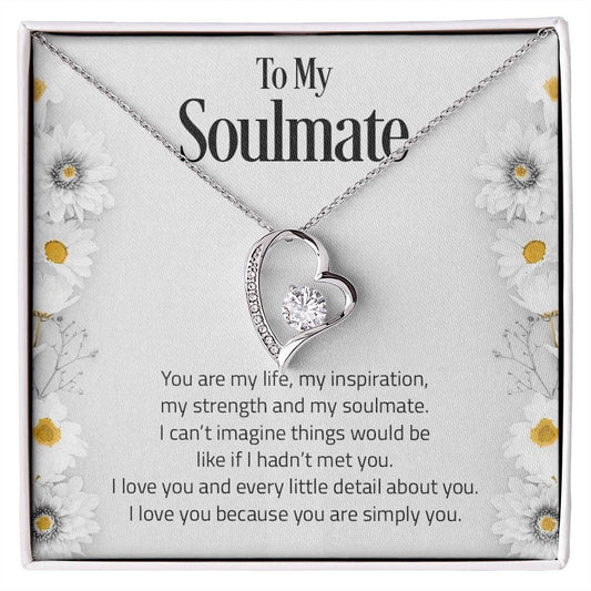 To My Soulmate | I Love You - Forever Love Necklace